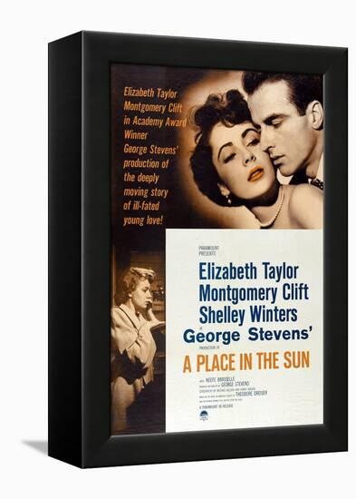The Lovers, 1951, "A Place In the Sun" Directed by George Stevens-null-Framed Premier Image Canvas