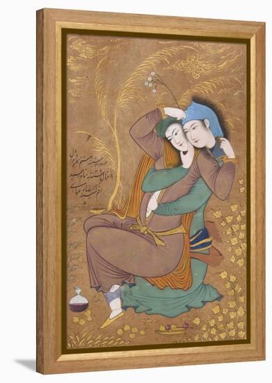 The Lovers, c.1630-Riza-i Abbasi-Framed Premier Image Canvas