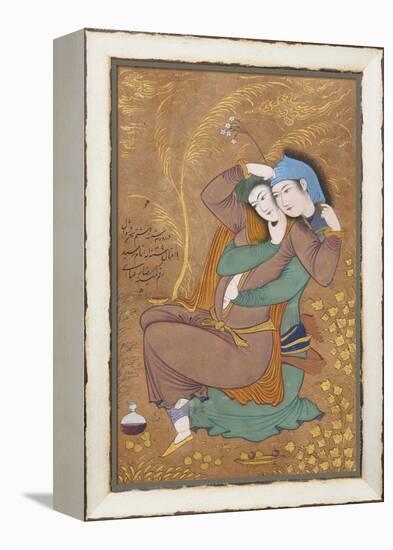 The Lovers, c.1630-Riza-i Abbasi-Framed Premier Image Canvas