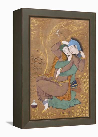 The Lovers, c.1630-Riza-i Abbasi-Framed Premier Image Canvas