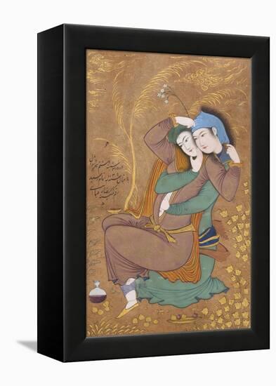 The Lovers, c.1630-Riza-i Abbasi-Framed Premier Image Canvas