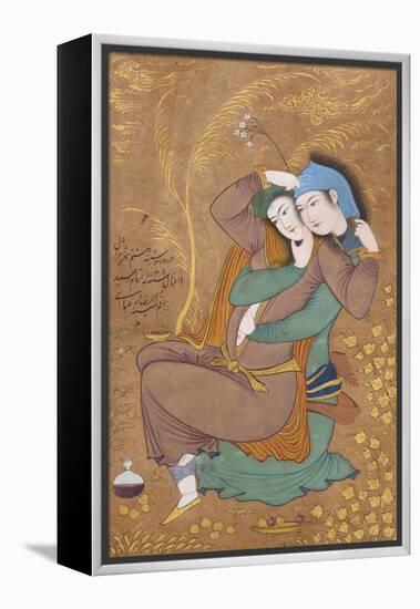 The Lovers, c.1630-Riza-i Abbasi-Framed Premier Image Canvas