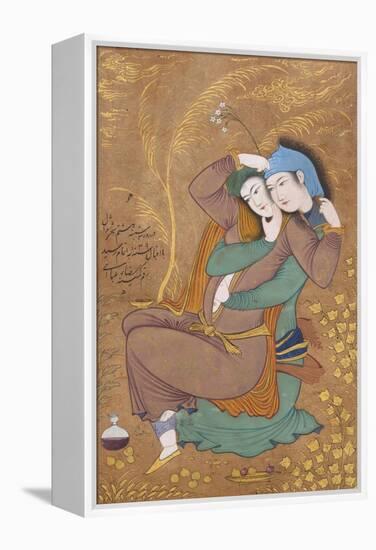 The Lovers, c.1630-Riza-i Abbasi-Framed Premier Image Canvas