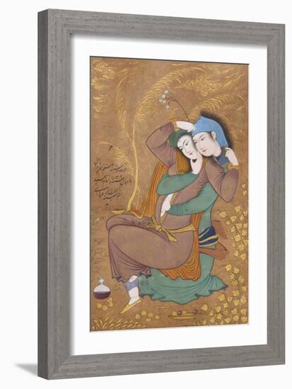 The Lovers, c.1630-Riza-i Abbasi-Framed Giclee Print