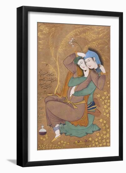 The Lovers, c.1630-Riza-i Abbasi-Framed Giclee Print