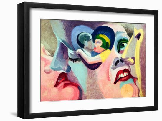 The Lovers of Paris: The Kiss, 1929-Robert Delaunay-Framed Giclee Print