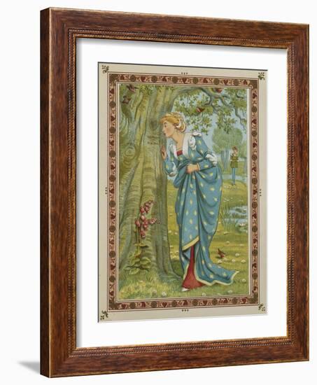 The Lovers' Tree-Walter Crane and Kate Greenaway-Framed Giclee Print