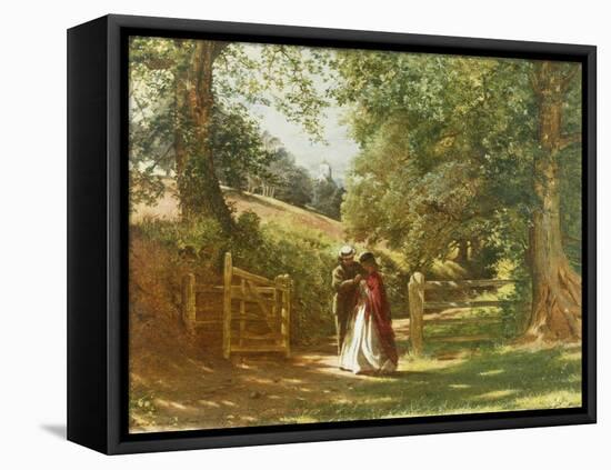 The Lovers' Tryst-Richard Redgrave-Framed Premier Image Canvas