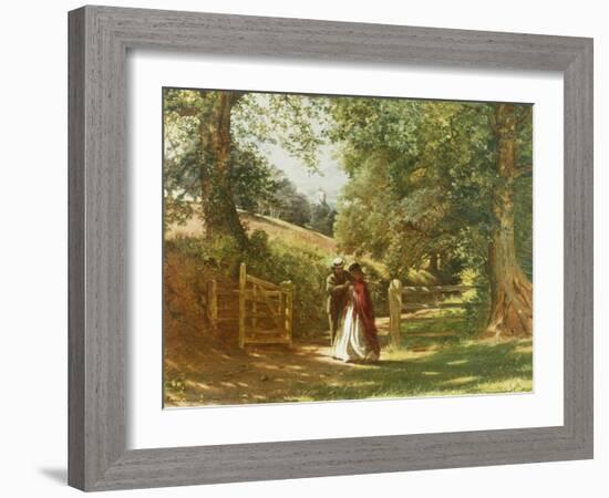 The Lovers' Tryst-Richard Redgrave-Framed Giclee Print