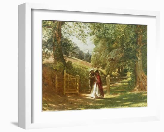 The Lovers' Tryst-Richard Redgrave-Framed Giclee Print