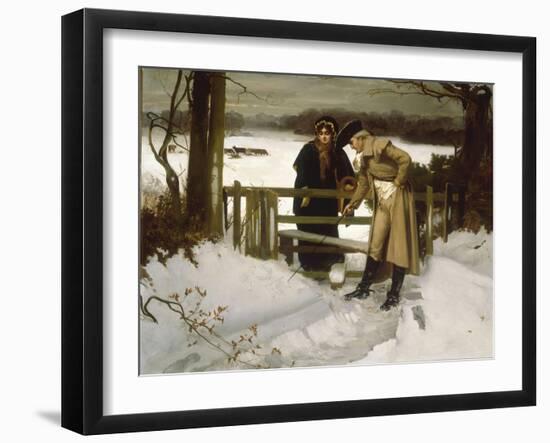 The Lovers Vow' (Scene c.1800)-William Holyoake-Framed Giclee Print