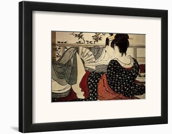 The Lovers-Kitagawa Utamaro-Framed Art Print