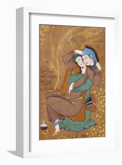 The Lovers-Riza-i Abbasi-Framed Art Print