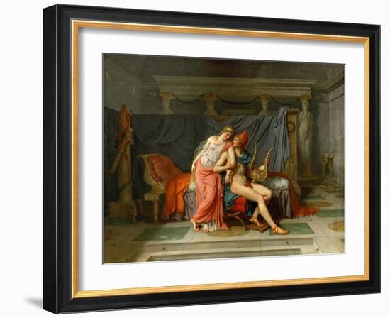 The Loves of Helen and Paris-Jacques Louis David-Framed Giclee Print