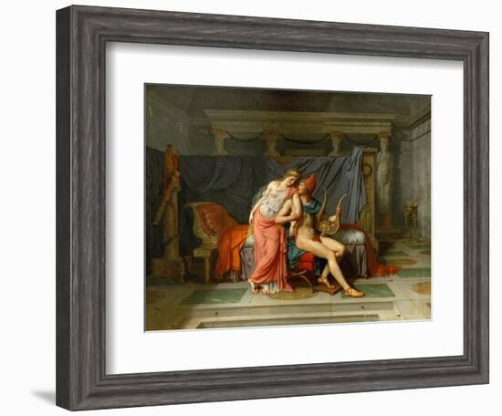 The Loves of Helen and Paris-Jacques Louis David-Framed Giclee Print