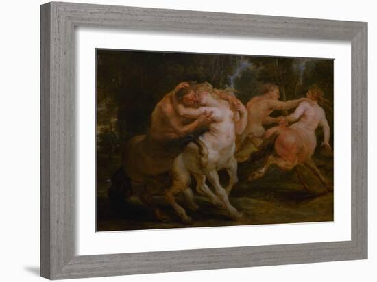 The Loves of the Centaurs, C.1635-Peter Paul Rubens-Framed Giclee Print