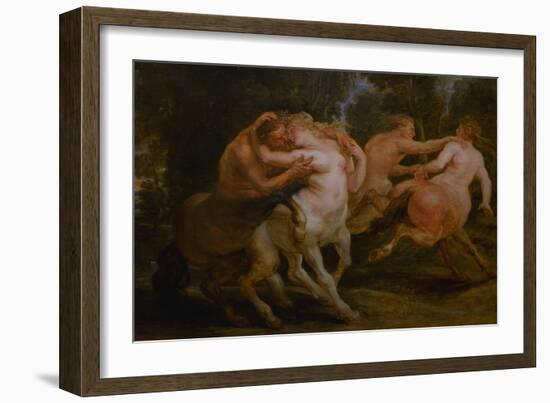 The Loves of the Centaurs, C.1635-Peter Paul Rubens-Framed Giclee Print