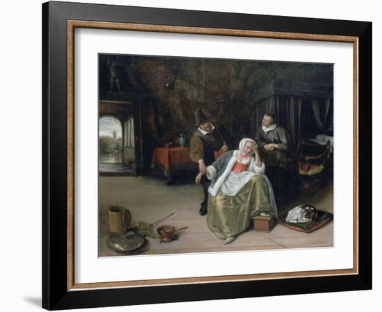 The Lovesick Maiden, C1660-Jan Steen-Framed Giclee Print