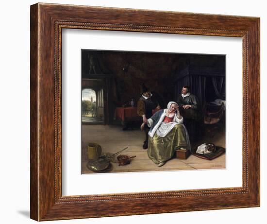 The Lovesick Maiden-Jan Havicksz. Steen-Framed Giclee Print