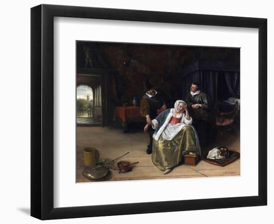 The Lovesick Maiden-Jan Havicksz. Steen-Framed Giclee Print