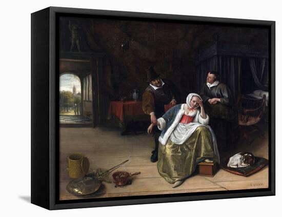 The Lovesick Maiden-Jan Havicksz. Steen-Framed Premier Image Canvas