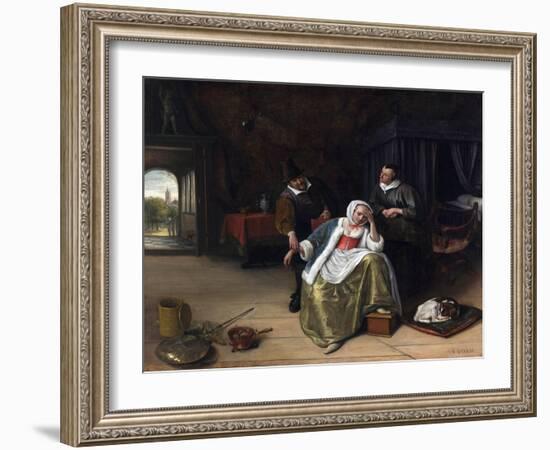 The Lovesick Maiden-Jan Havicksz. Steen-Framed Giclee Print