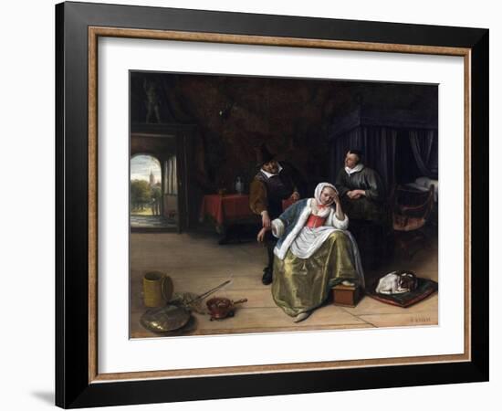 The Lovesick Maiden-Jan Havicksz. Steen-Framed Giclee Print