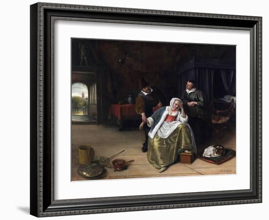 The Lovesick Maiden-Jan Havicksz. Steen-Framed Giclee Print