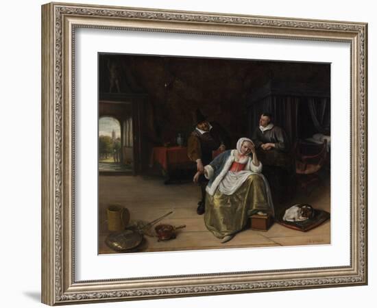 The Lovesick Maiden-Jan Havicksz Steen-Framed Giclee Print