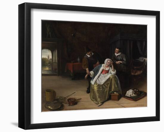 The Lovesick Maiden-Jan Havicksz Steen-Framed Giclee Print