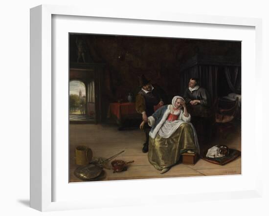 The Lovesick Maiden-Jan Havicksz Steen-Framed Giclee Print