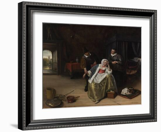 The Lovesick Maiden-Jan Havicksz Steen-Framed Giclee Print