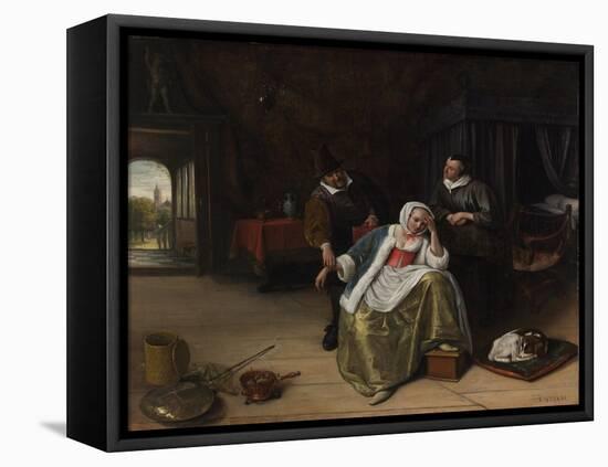 The Lovesick Maiden-Jan Havicksz Steen-Framed Premier Image Canvas