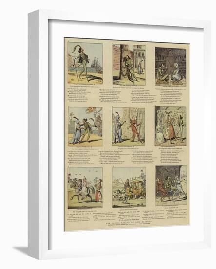 The Loving Ballad of Lord Bateman-George Cruikshank-Framed Giclee Print
