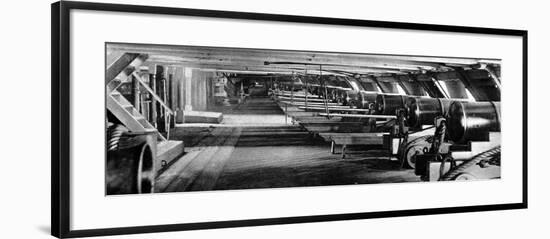 The Lower Deck of HMS 'Foudroyant'-null-Framed Photographic Print