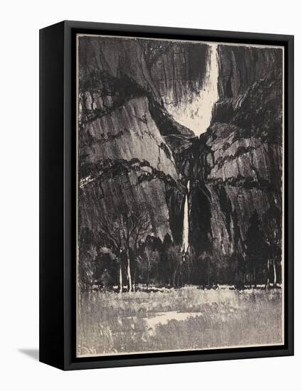 The Lower Falls, Yosemite, 1912-Joseph Pennell-Framed Premier Image Canvas