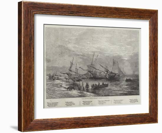 The Lowestoft Herring Fishery-Edward Duncan-Framed Giclee Print