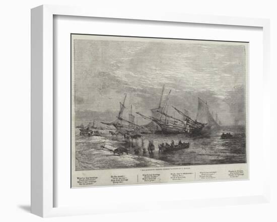 The Lowestoft Herring Fishery-Edward Duncan-Framed Giclee Print