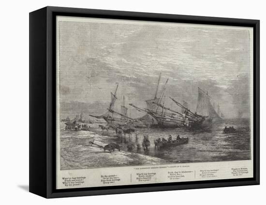 The Lowestoft Herring Fishery-Edward Duncan-Framed Premier Image Canvas