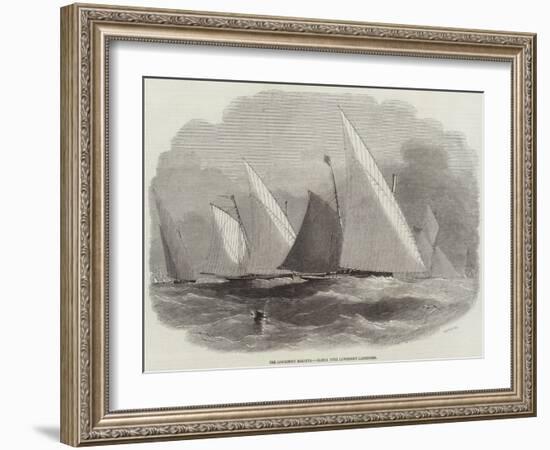 The Lowestoft Regatta, Match with Lowestoft Lateeners-Edwin Weedon-Framed Giclee Print