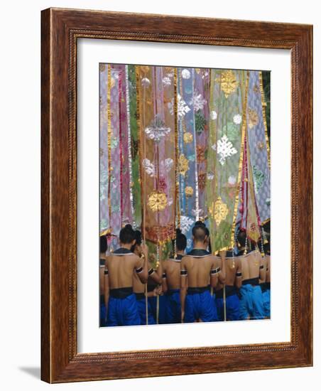 The Loy Krathong Festival in the Old Capital of Sukhothai, Thailand-Alain Evrard-Framed Photographic Print