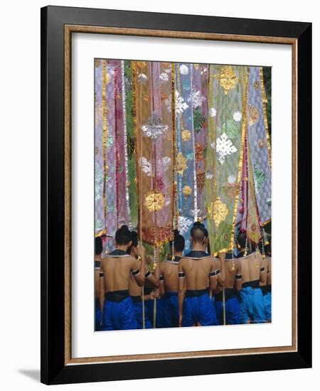 The Loy Krathong Festival in the Old Capital of Sukhothai, Thailand-Alain Evrard-Framed Photographic Print