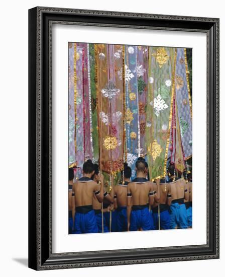 The Loy Krathong Festival in the Old Capital of Sukhothai, Thailand-Alain Evrard-Framed Photographic Print