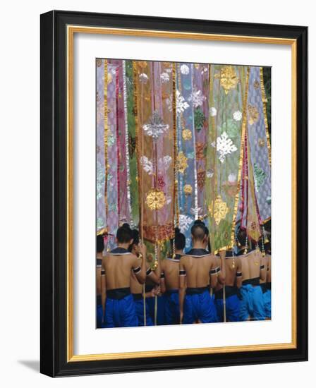 The Loy Krathong Festival in the Old Capital of Sukhothai, Thailand-Alain Evrard-Framed Photographic Print