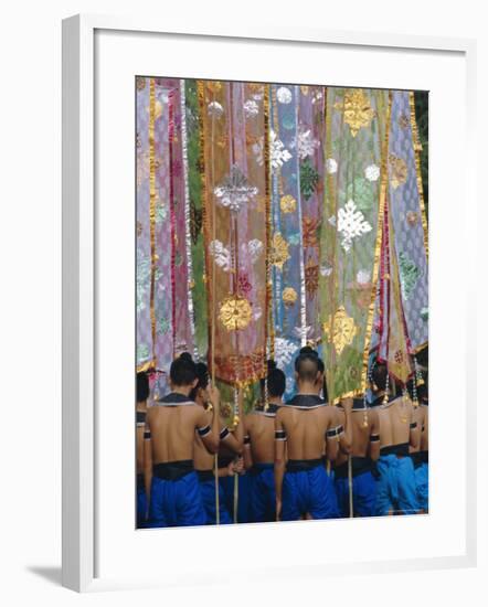 The Loy Krathong Festival in the Old Capital of Sukhothai, Thailand-Alain Evrard-Framed Photographic Print