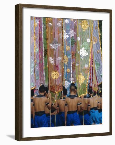 The Loy Krathong Festival in the Old Capital of Sukhothai, Thailand-Alain Evrard-Framed Photographic Print