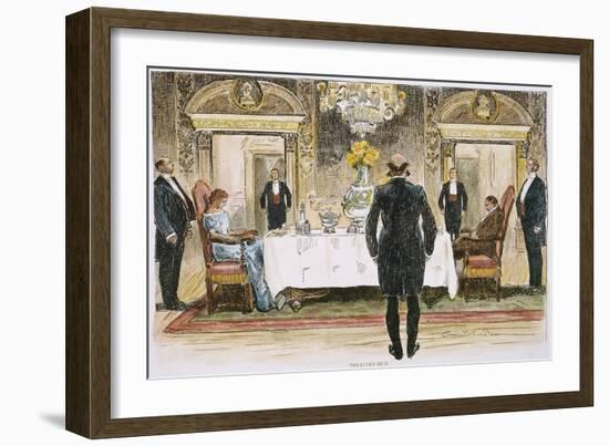 The Lucky Rich, 1896-Charles Dana Gibson-Framed Giclee Print