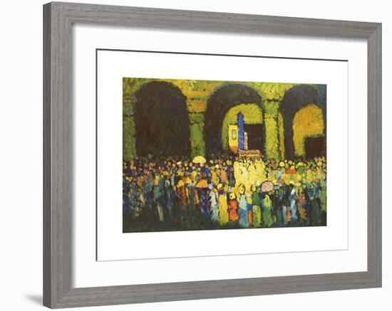 The Ludwigskirche in Munich, 1908-Wassily Kandinsky-Framed Premium Giclee Print
