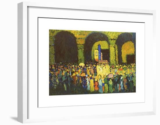 The Ludwigskirche in Munich, 1908-Wassily Kandinsky-Framed Premium Giclee Print