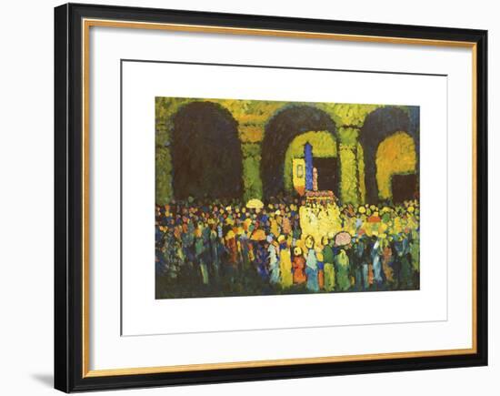 The Ludwigskirche in Munich, 1908-Wassily Kandinsky-Framed Premium Giclee Print